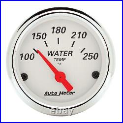 1350 Autometer 1350 Arctic White 5 Gauge Set Fuel/Oil/Speedo/Volt/Water