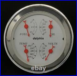 1949 1950 Plymouth 3 Gauge Dash Panel Insert Quad Style programmable Speedo WH