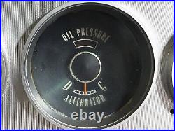 1964 Plymouth Sport Fury Dash Cluster Set Speedo, Clock, Oil/Temp, Battery