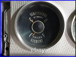 1964 Plymouth Sport Fury Dash Cluster Set Speedo, Clock, Oil/Temp, Battery