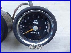 1972 Yamaha RD250 DS7 Y379-4 speedometer speedo tachometer tach gauge set