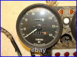 1973 Yamaha TX750 TX 750 Y221 gauges gauge set cluster tach speedo