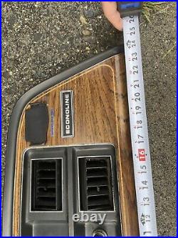 1976 1991 Ford Econoline Van E150 250 XLT WoodGrain Dash Bezel wood oem trim