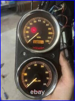 1999 Harley Dyna FXDL Low Rider Speedo Tacho Gauges Set 18K Read 67025-99A