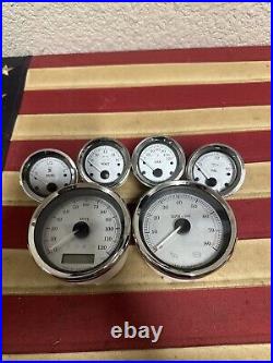 2010 Harley Road Glide Touring OEM Tach Speedo Fuel Volt Oil Air Gauges 34K Nice