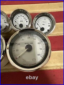 2010 Harley Road Glide Touring OEM Tach Speedo Fuel Volt Oil Air Gauges 34K Nice