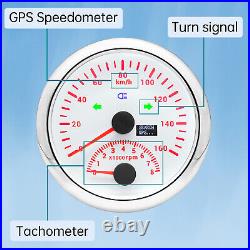 5 Gauge Set with Senders GPS Speedo 160Kmh Tacho Fuel Volt Water Temp Volt Press