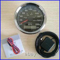 6 Gauge Set 200MPH 300KM/H GPS Speedo Tacho Fuel Volt Temp Oil Pressure US STOCK