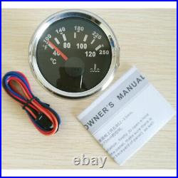 6 Gauge Set 200MPH 300KM/H GPS Speedo Tacho Fuel Volt Temp Oil Pressure US STOCK