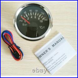 6 Gauge Set 200MPH 300KM/H GPS Speedo Tacho Fuel Volt Temp Oil Pressure US STOCK