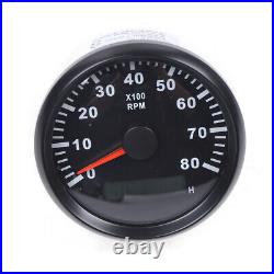 6 Gauge Set 5.2cm For Speedo Tacho Fuel Level Gauge Oil Pressure Volt Water Temp