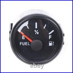 6 Gauge Set 5.2cm For Speedo Tacho Fuel Level Gauge Oil Pressure Volt Water Temp