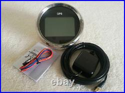 6 Gauge Set 85MM GPS Speedo Tacho Fuel Level, Water Temp Volt Oil Pressure Black