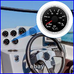 6 Gauge Set 85mm GPS Speedo 0-60MPH Tacho & 52mm Fuel Water Temp Volt Oil Press