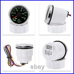 6 Gauge Set 85mm GPS Speedo 0-60MPH Tacho & 52mm Fuel Water Temp Volt Oil Press