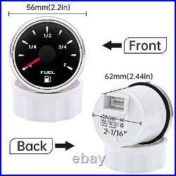 6 Gauge Set 85mm GPS Speedo 0-60MPH Tacho & 52mm Fuel Water Temp Volt Oil Press