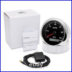 6 Gauge Set 85mm GPS Speedo 0-60MPH Tacho & 52mm Fuel Water Temp Volt Oil Press