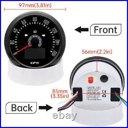 6 Gauge Set 85mm GPS Speedo Tacho & 52mm Fuel Level Water Temp Oil Pressure Volt