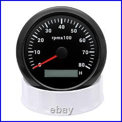 6 Gauge Set 85mm GPS Speedo Tacho & 52mm Fuel Level Water Temp Oil Pressure Volt