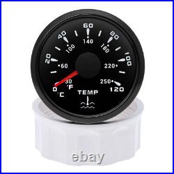 6 Gauge Set 85mm GPS Speedo Tacho & 52mm Fuel Level Water Temp Oil Pressure Volt