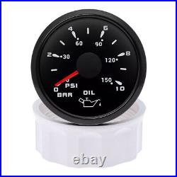 6 Gauge Set 85mm GPS Speedo Tacho & 52mm Fuel Level Water Temp Oil Pressure Volt