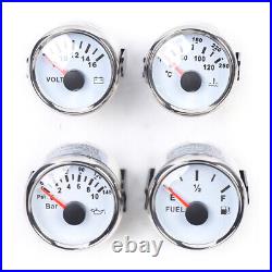 6 Gauge Set Speedo 8000RPM Tacho/ Fuel Volt Meter Oil pressure Temp fit Car Boat