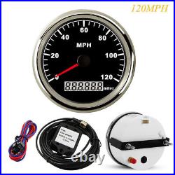 6 Gauge Set with Sender 120MPH Speedo Tacho Fuel Temp Volt Oil Pressure US STOCK