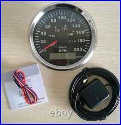 6 Gauge Set with Sender Speedo 200MPH 300KM/H Tacho Fuel Volt Oil Temp USA STOCK