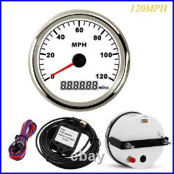 6 Gauge Set with Senders 120MPH Speedo Tacho Fuel Temp Volts Oil White USA STOCK