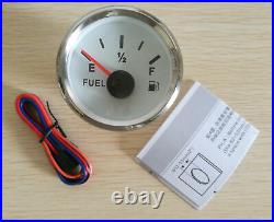 6 Gauge Set with Senders 200KM/H Speedo Tacho Fuel Volts Oil Pressure Temp White