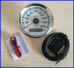 6 Gauge Set with Senders 200KM/H Speedo Tacho Fuel Volts Oil Pressure Temp White