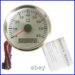 6 Gauge Set with Senders GPS 200MPH Speedo Tacho Fuel Volts Temp White USA STOCK