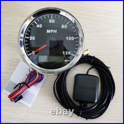 6 Gauge Set with Senders GPS Speedo 120MPH Tacho Fuel Volts Temp Black USA STOCK