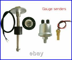 6 Gauge Set with senders, Speedo, Tacho, Fuel, Temp, Volt, Oil, 7 Colors LED Waterproof