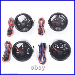 6 Gauge Speedo Tacho Fuel Level Oil Pressure Volt Water Temp Gauge For Car Boat