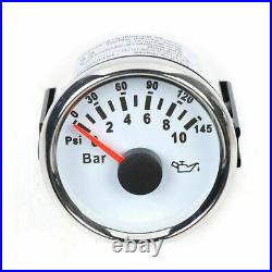 6 Gauges Set Speedo Tacho Fuel Oil Pressure Volt Water Temp 52mm Vehicles Boats