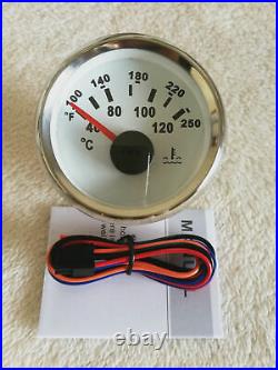 6 gauge set with senders 120km/h speedo tacho fuel temp volts oil pressure white