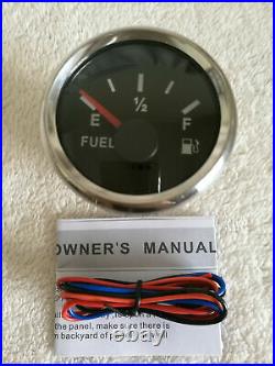 6 gauge set with senders mph kph speedo tacho fuel temp volts oil pressure black