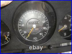 72-73 Mercedes 450 SL gauge cluster set speedo gauges & tach VDO early rare set