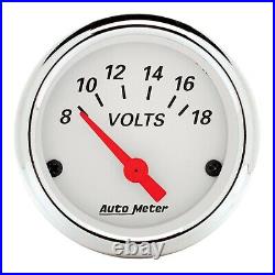 Auto Meter 1300 Arctic White 5 Gauge Kit Speedo/Oil/Water/Volt/Fuel