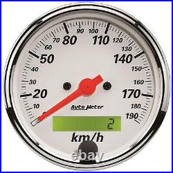 Auto Meter 1302-M Arctic White 5 Gauge Kit Speedo/Oil/Water/Volt/Fuel
