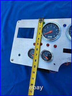 Auto Meter 4-piece Black Gauge Set Manual Speedo, RPM, Volltage, Fuel