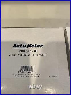 Auto Meter Pro-Comp Carbon Marine Gauge Set Speedo, Fuel X2, Oil, Volts, Water