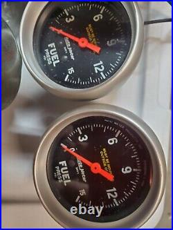 Auto Meter Pro/ Sportcomp gauge 7pc Lot. Speedo, Tack, Fuelx2, Tran, Water, Oil