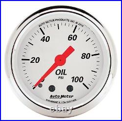 AutoMeter 1311 Arctic White 5 Gauge Set Fuel/Oil/Speedo/Volt/Water