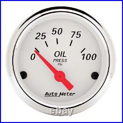 AutoMeter 1350 Arctic White 5 Gauge Set Fuel/Oil/Speedo/Volt/Water