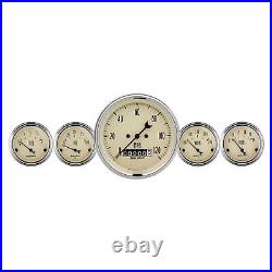 AutoMeter 1840 Antique Beige 5 Gauge Set Fuel/Oil/Speedo/Volt/Water