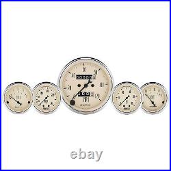 Autometer 1811 Antique Beige 5 Gauge Set Fuel Oil Speedo Volt Water