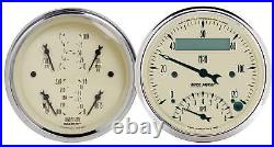 Autometer 1820 Antique Beige Quad Gauge Tach Speedo Kit