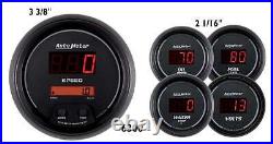 Autometer 6300 Sport Comp Digital 5 Gauge Set Fuel/Oil/Speedo/Volt/Water
